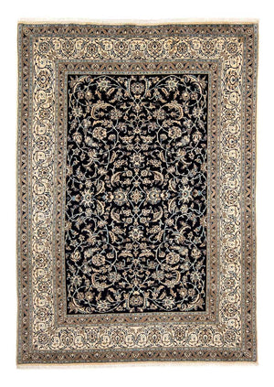 Alfombra persa - Nain - 280 x 199 cm - azul oscuro