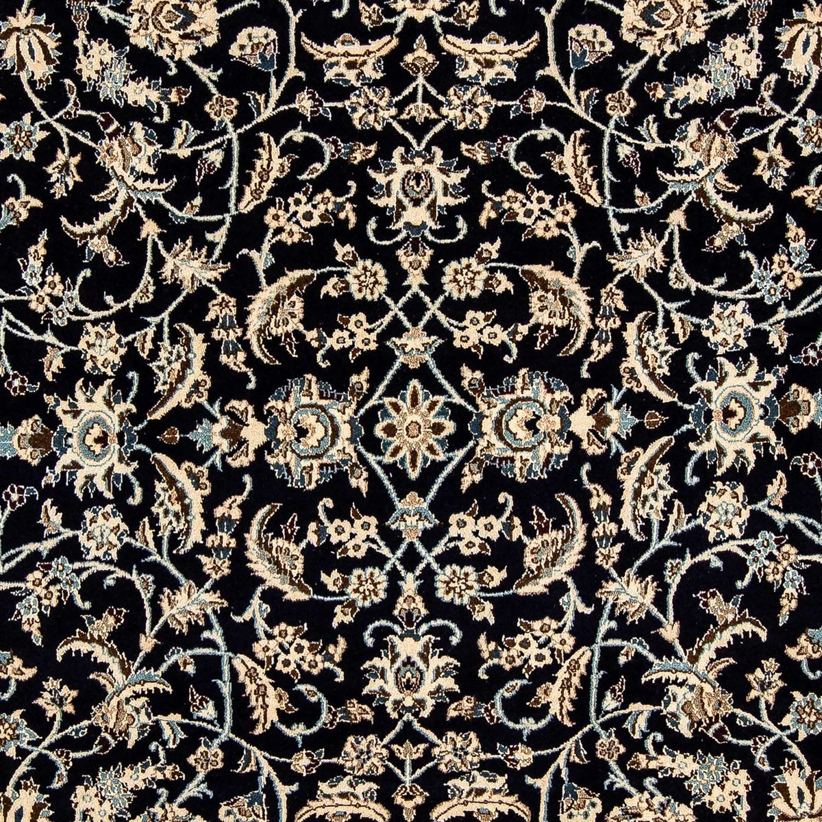 Alfombra persa - Nain - 280 x 199 cm - azul oscuro