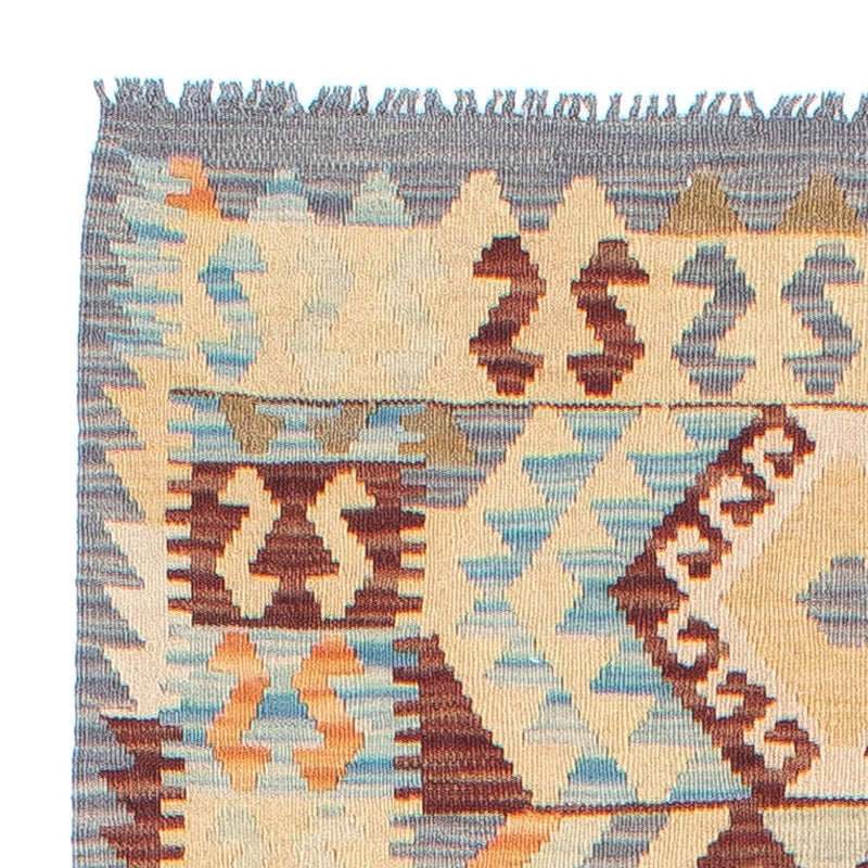 Alfombra de pasillo Alfombra Kelim - Splash - 293 x 83 cm - multicolor