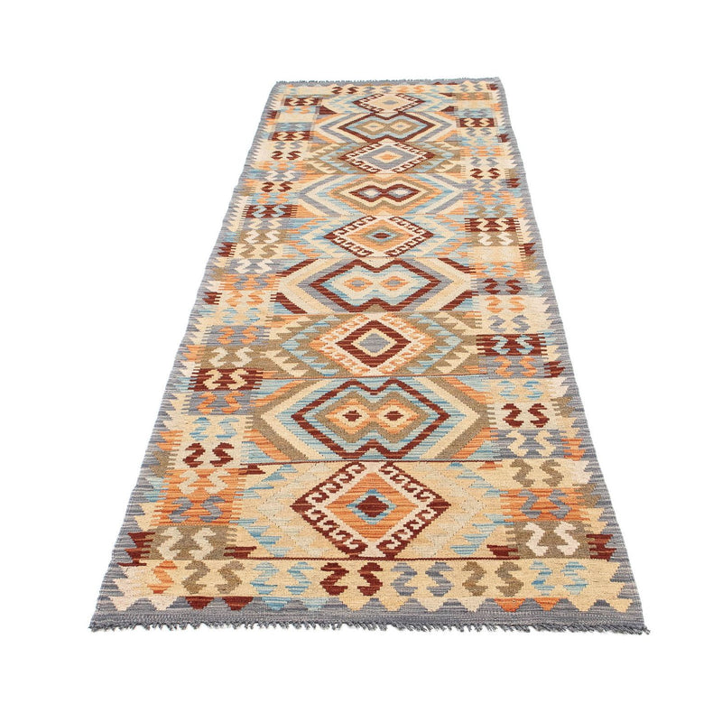 Alfombra de pasillo Alfombra Kelim - Splash - 293 x 83 cm - multicolor