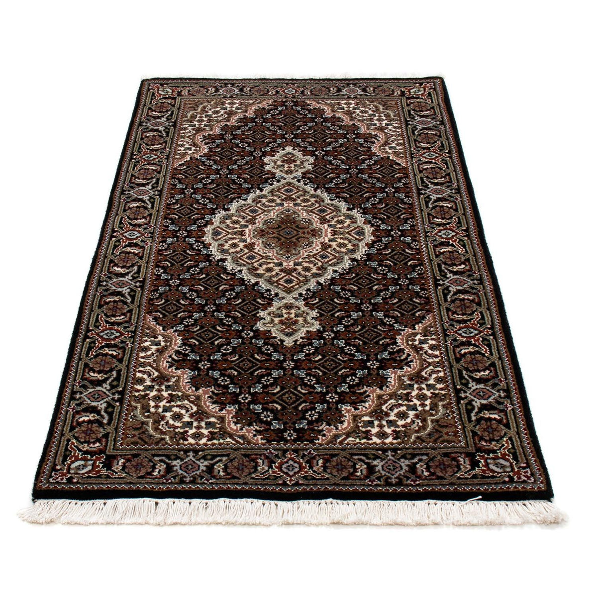 Alfombra persa - Tabriz - 140 x 73 cm - azul oscuro