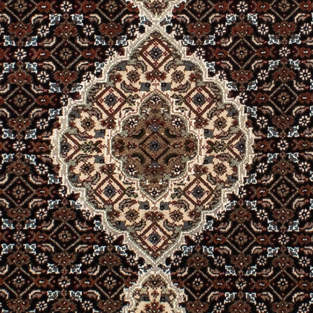 Alfombra de pasillo Alfombra persa - Tabriz - 195 x 79 cm - azul oscuro