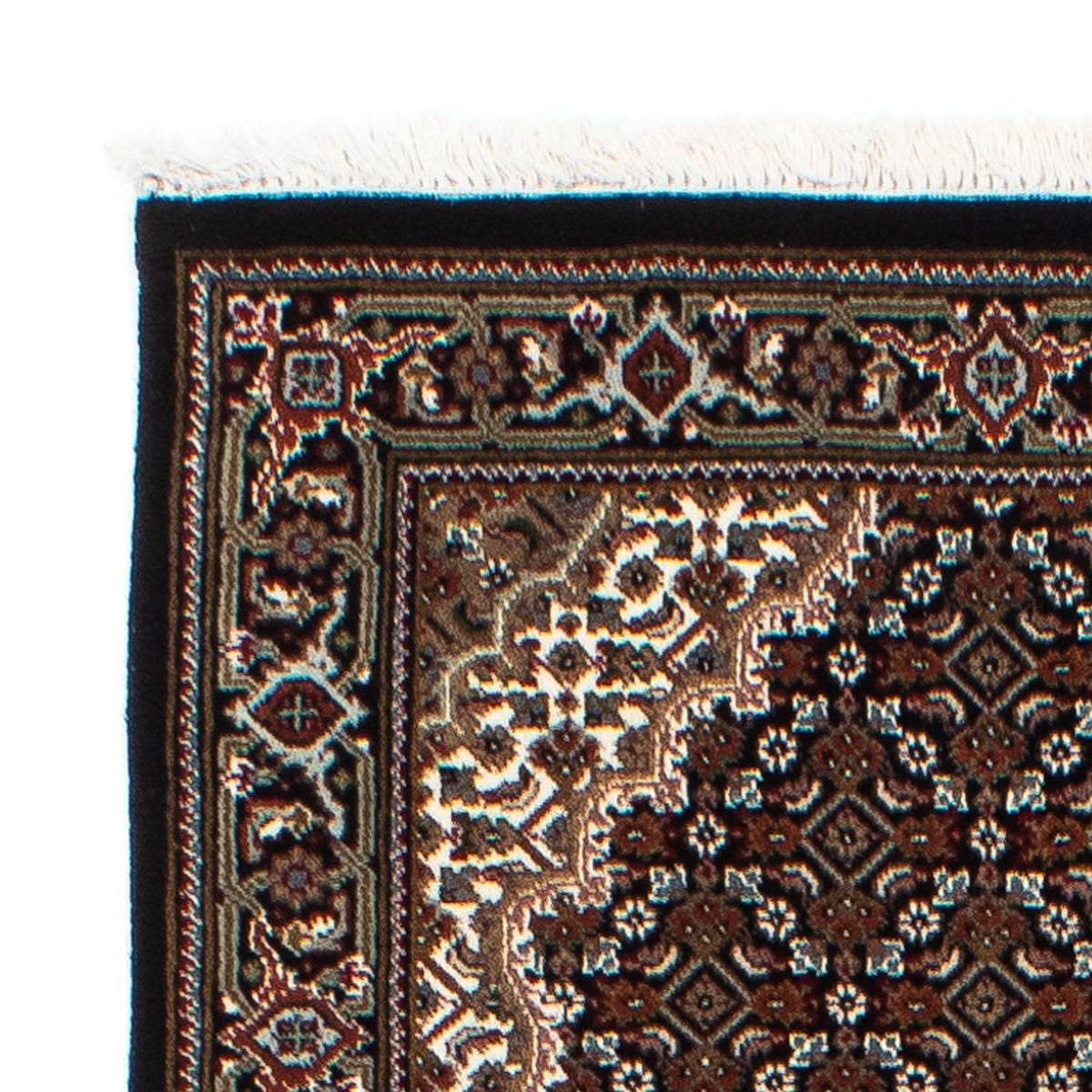 Alfombra de pasillo Alfombra persa - Tabriz - 199 x 81 cm - azul oscuro