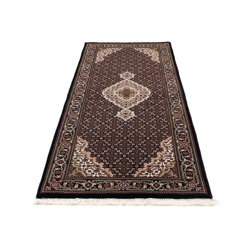 Alfombra de pasillo Alfombra persa - Tabriz - 199 x 81 cm - azul oscuro