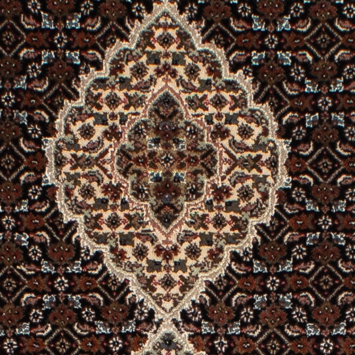Alfombra de pasillo Alfombra persa - Tabriz - 393 x 83 cm - azul oscuro