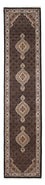 Alfombra de pasillo Alfombra persa - Tabriz - 396 x 82 cm - azul oscuro