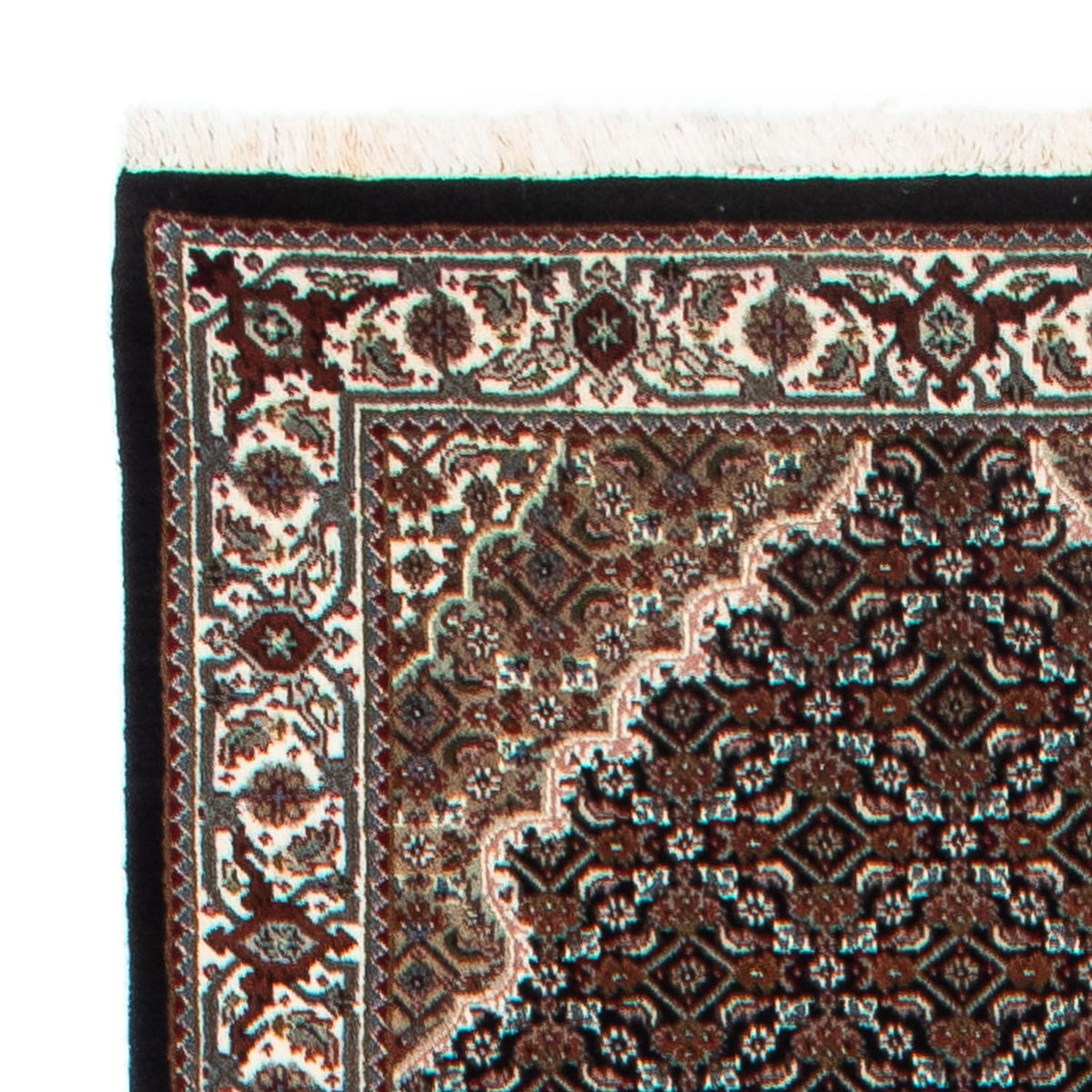 Alfombra de pasillo Alfombra persa - Tabriz - 396 x 82 cm - azul oscuro