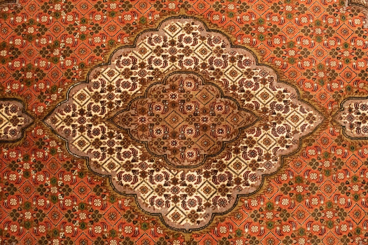 Alfombra persa - Tabriz - 205 x 145 cm - óxido