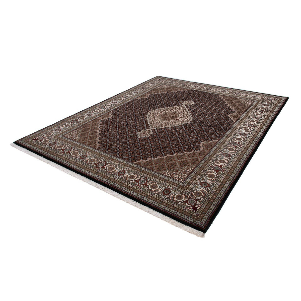 Alfombra persa - Tabriz - 253 x 203 cm - azul oscuro