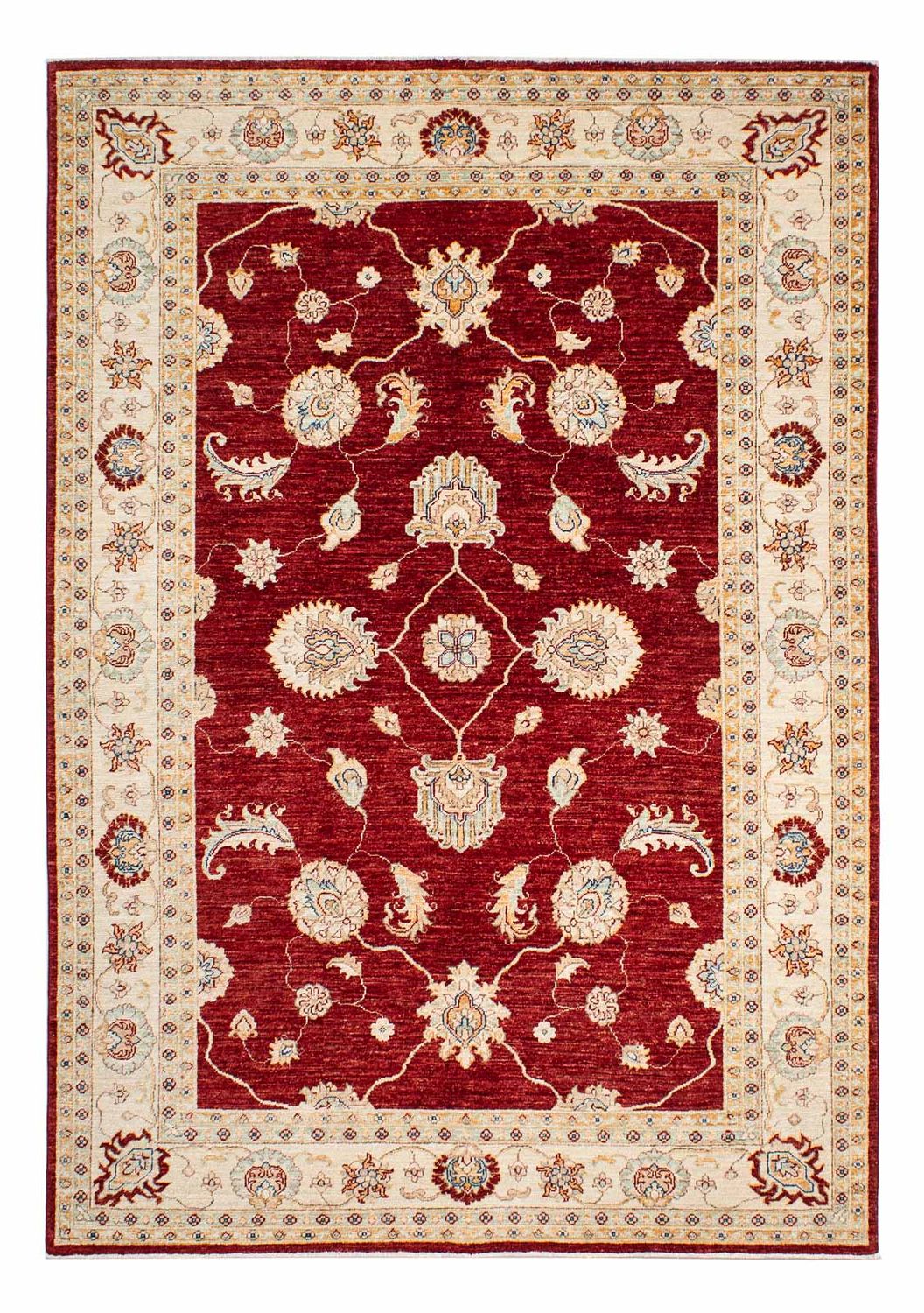 Alfombra Ziegler - 237 x 169 cm - rojo oscuro