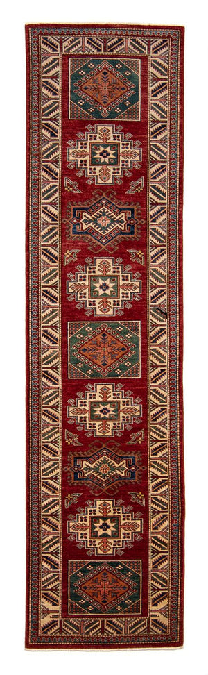 Alfombra de pasillo Alfombra Ziegler - Kazak - 327 x 79 cm - rojo oscuro