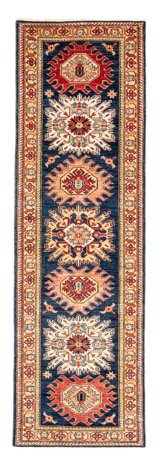 Alfombra de pasillo Alfombra Ziegler - Kazak - 252 x 77 cm - azul oscuro