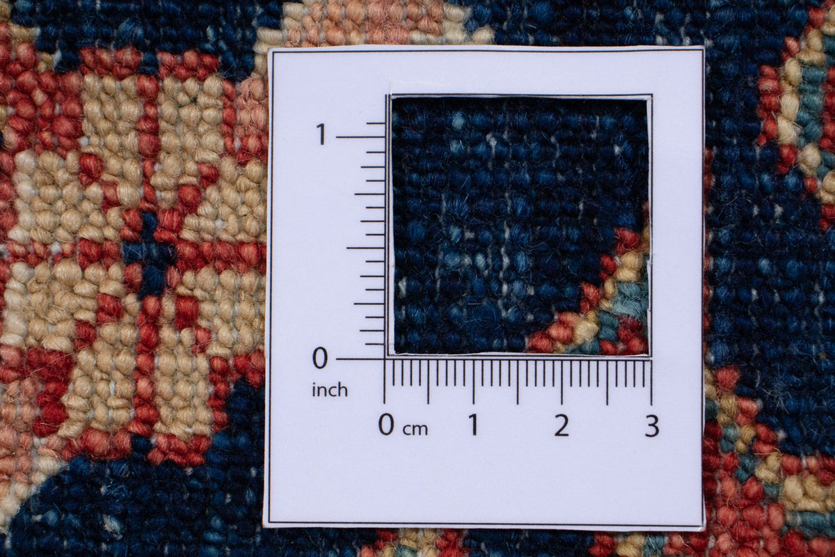 Alfombra de pasillo Alfombra Ziegler - Kazak - 252 x 77 cm - azul oscuro