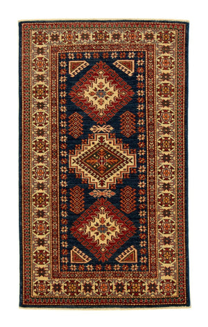 Alfombra Ziegler - Kazak - 157 x 93 cm - azul oscuro