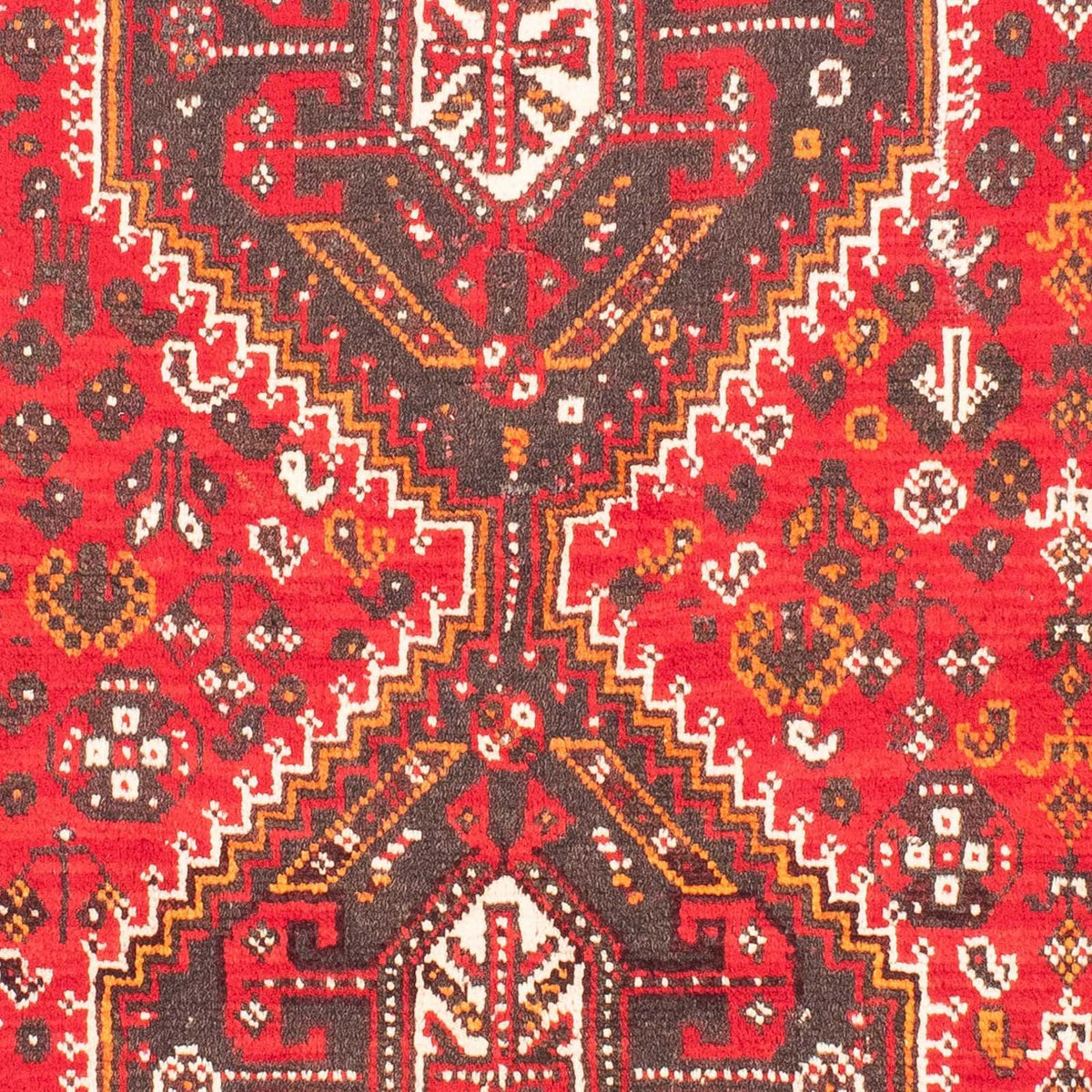 Alfombra persa - Nómada - 160 x 112 cm - rojo oscuro