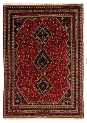 Alfombra persa - Nómada - 405 x 292 cm - rojo oscuro