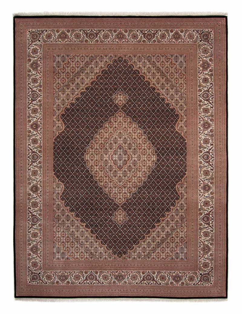 Alfombra persa - Tabriz - 346 x 253 cm - azul oscuro