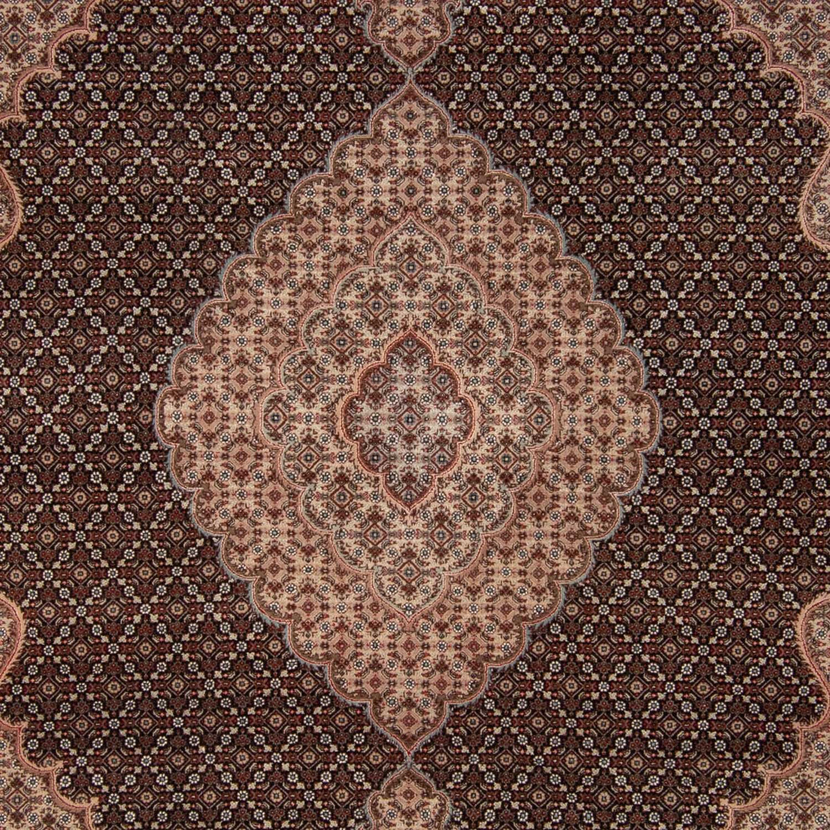 Alfombra persa - Tabriz - 346 x 253 cm - azul oscuro