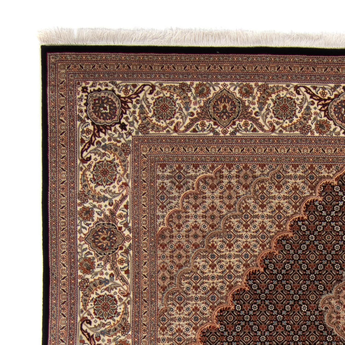 Alfombra persa - Tabriz - 303 x 201 cm - azul oscuro