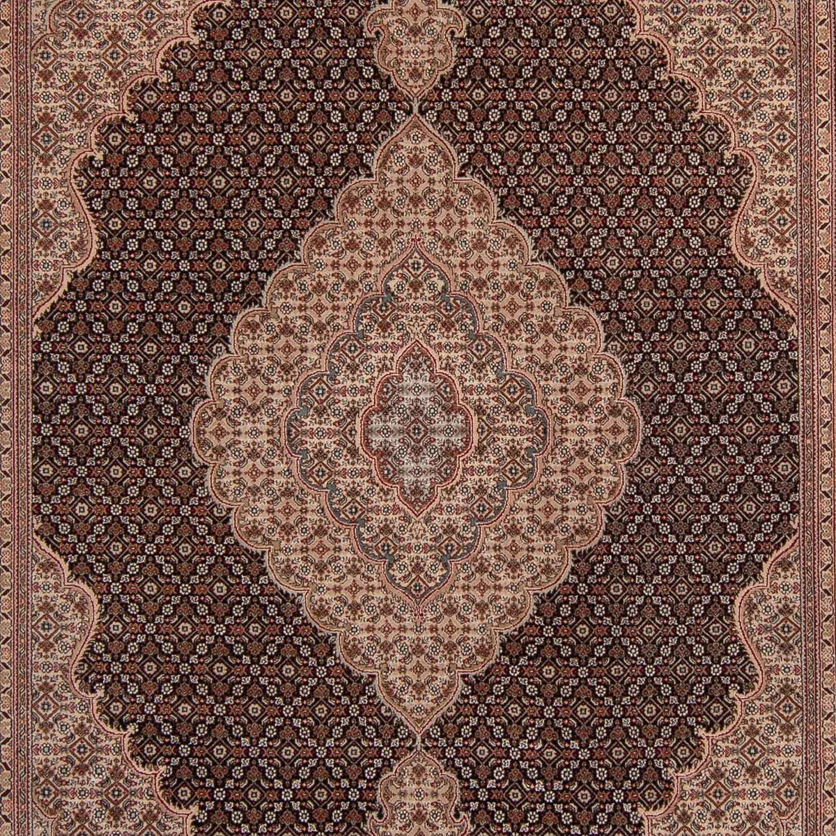 Alfombra persa - Tabriz - 299 x 202 cm - azul oscuro