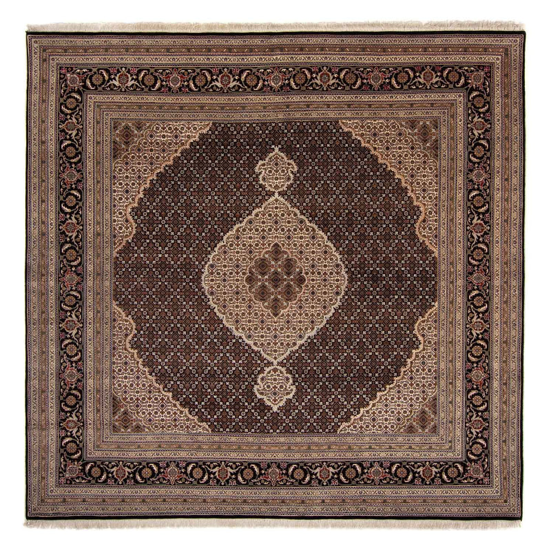 Alfombra persa - Tabriz - 252 x 251 cm - azul oscuro