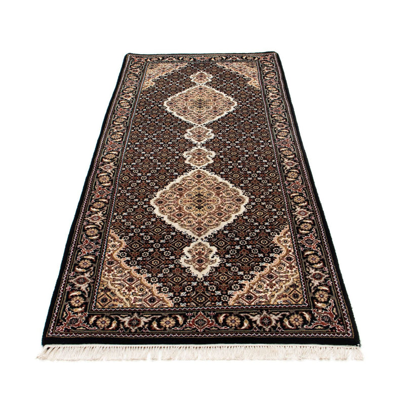 Alfombra de pasillo Alfombra persa - Tabriz - 201 x 84 cm - azul oscuro
