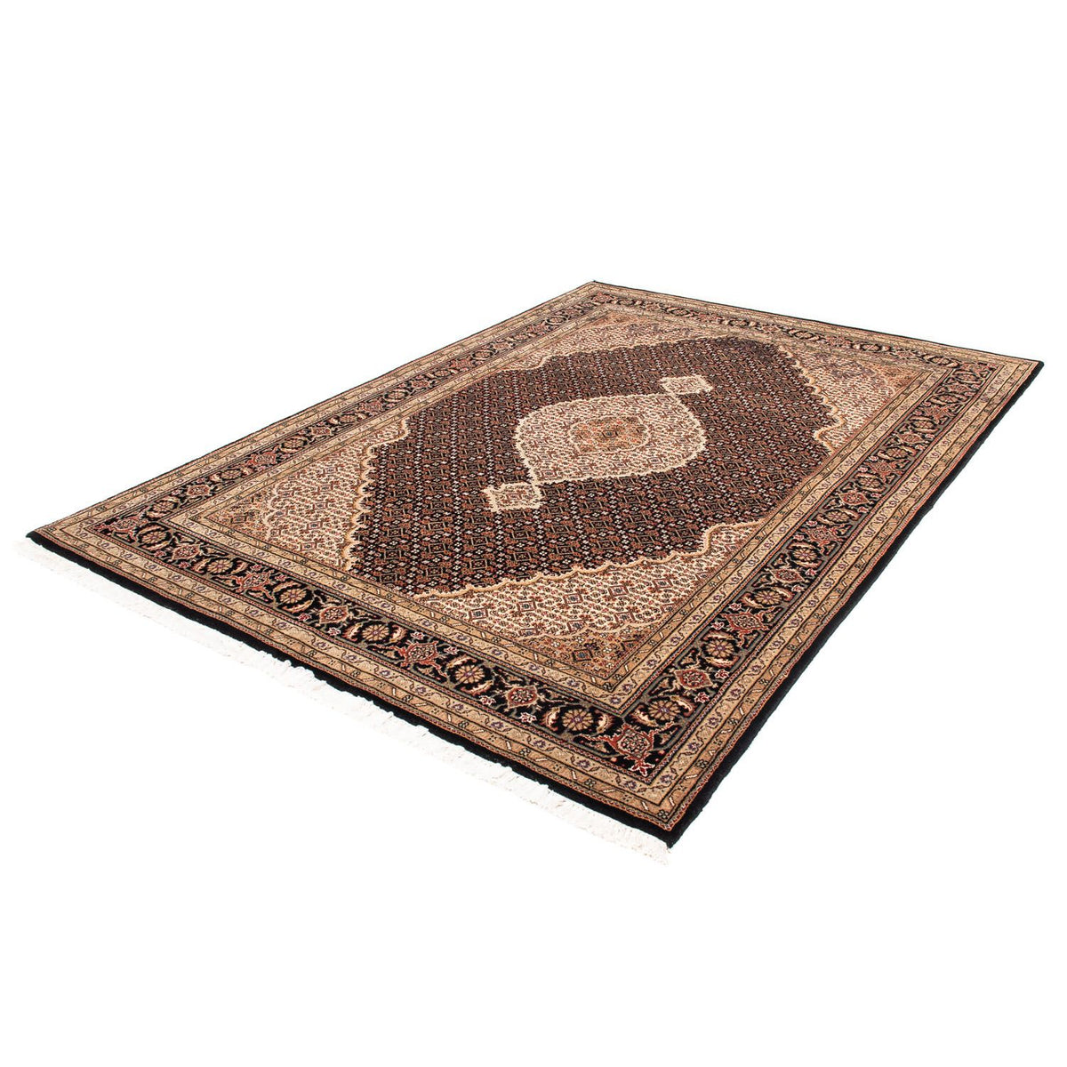 Alfombra persa - Tabriz - 239 x 166 cm - azul oscuro
