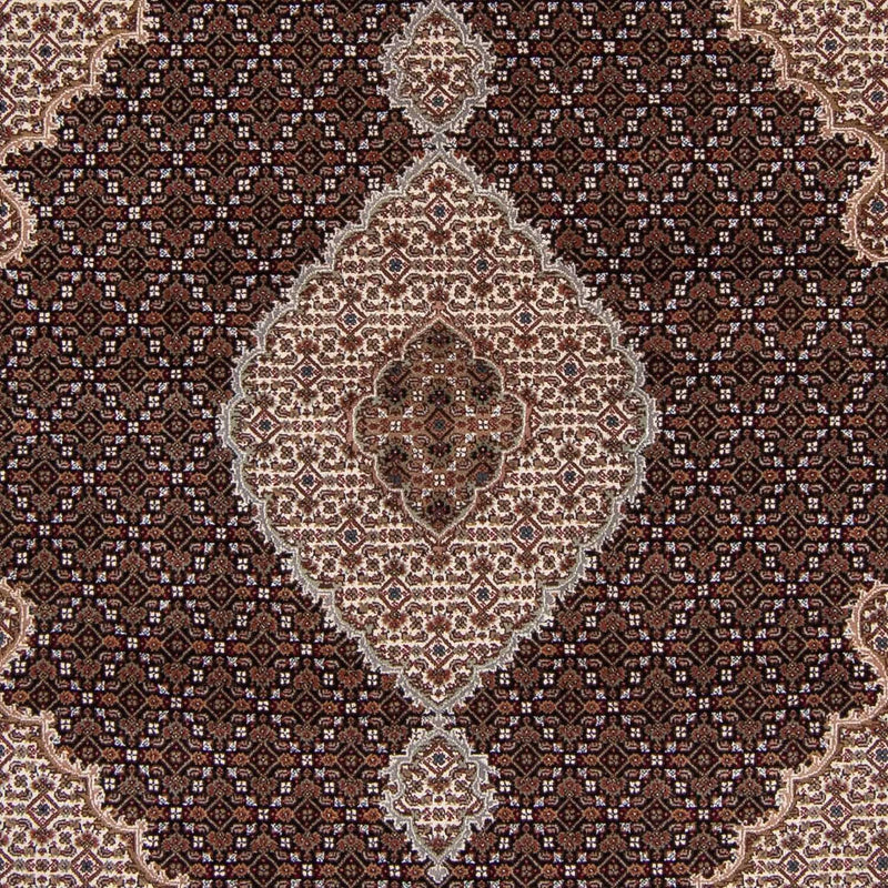 Alfombra persa - Tabriz - 253 x 199 cm - azul oscuro