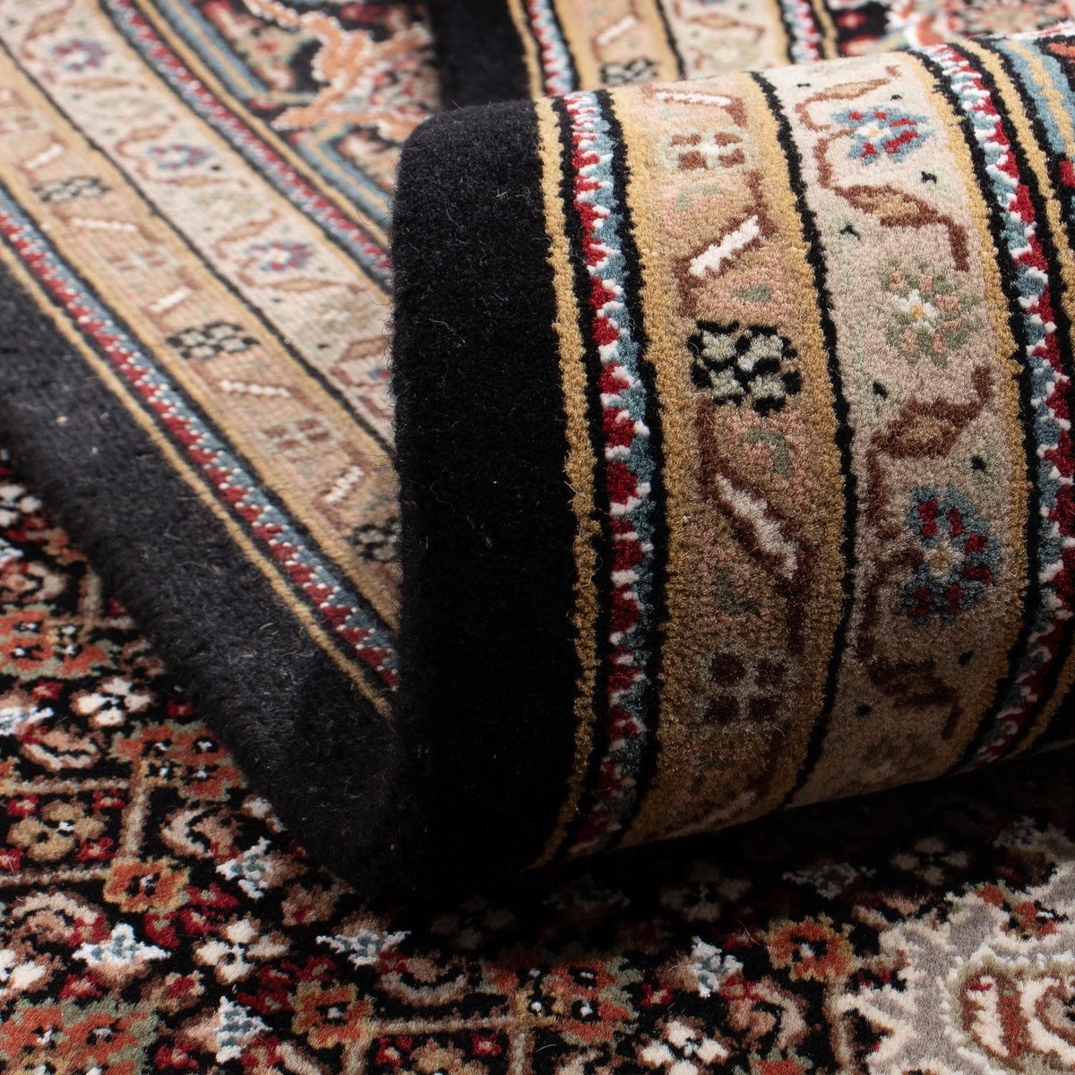 Alfombra persa - Tabriz - 253 x 199 cm - azul oscuro