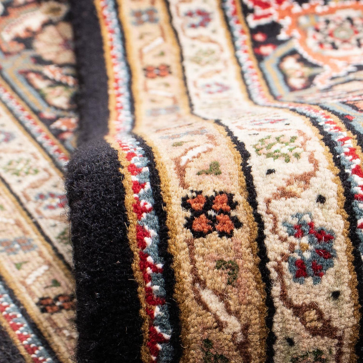 Alfombra persa - Tabriz - 238 x 166 cm - azul oscuro