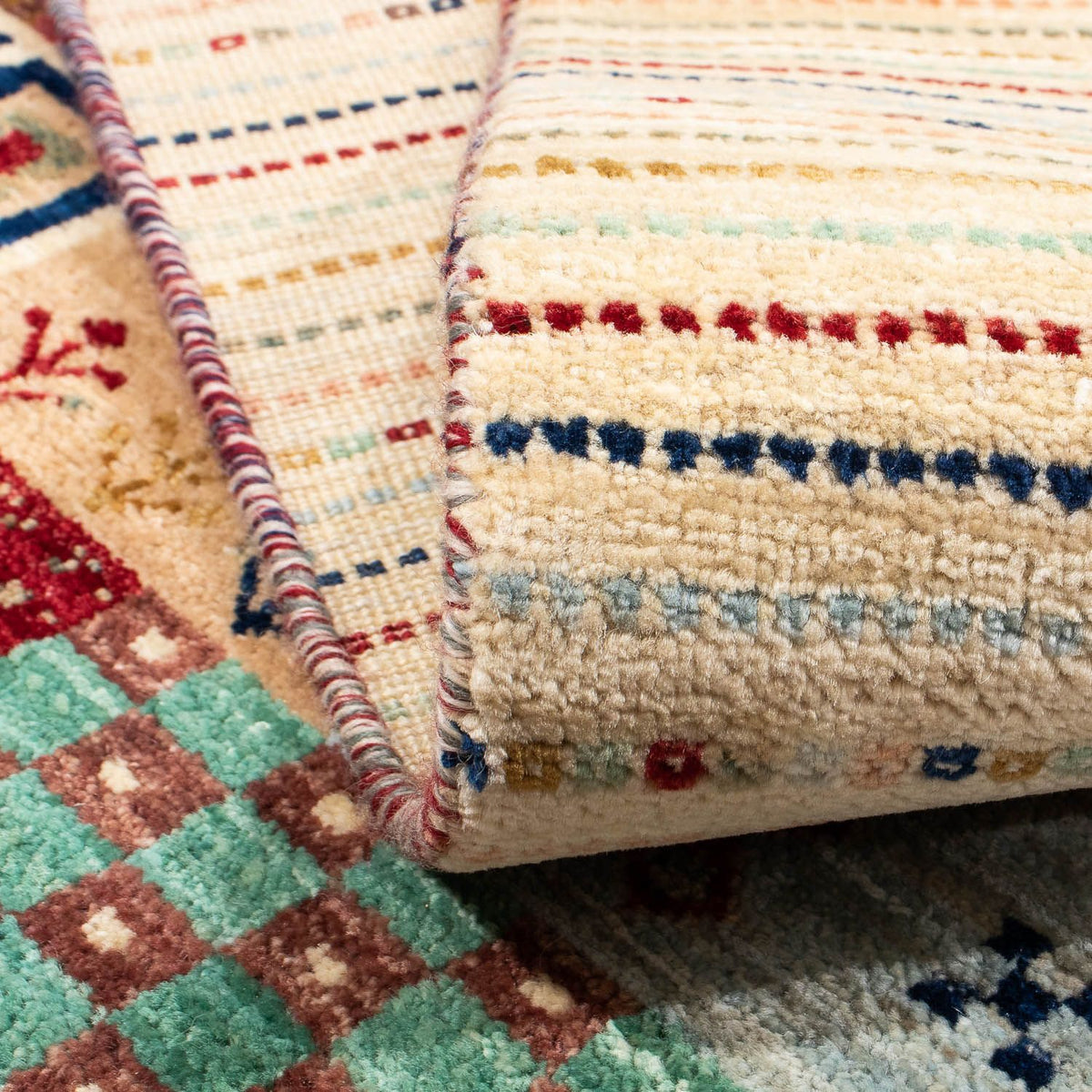 Alfombra Gabbeh - Loribaft Persa - 235 x 173 cm - beige
