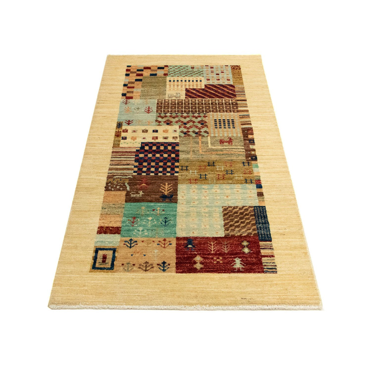Alfombra de diseño - 137 x 70 cm - beige