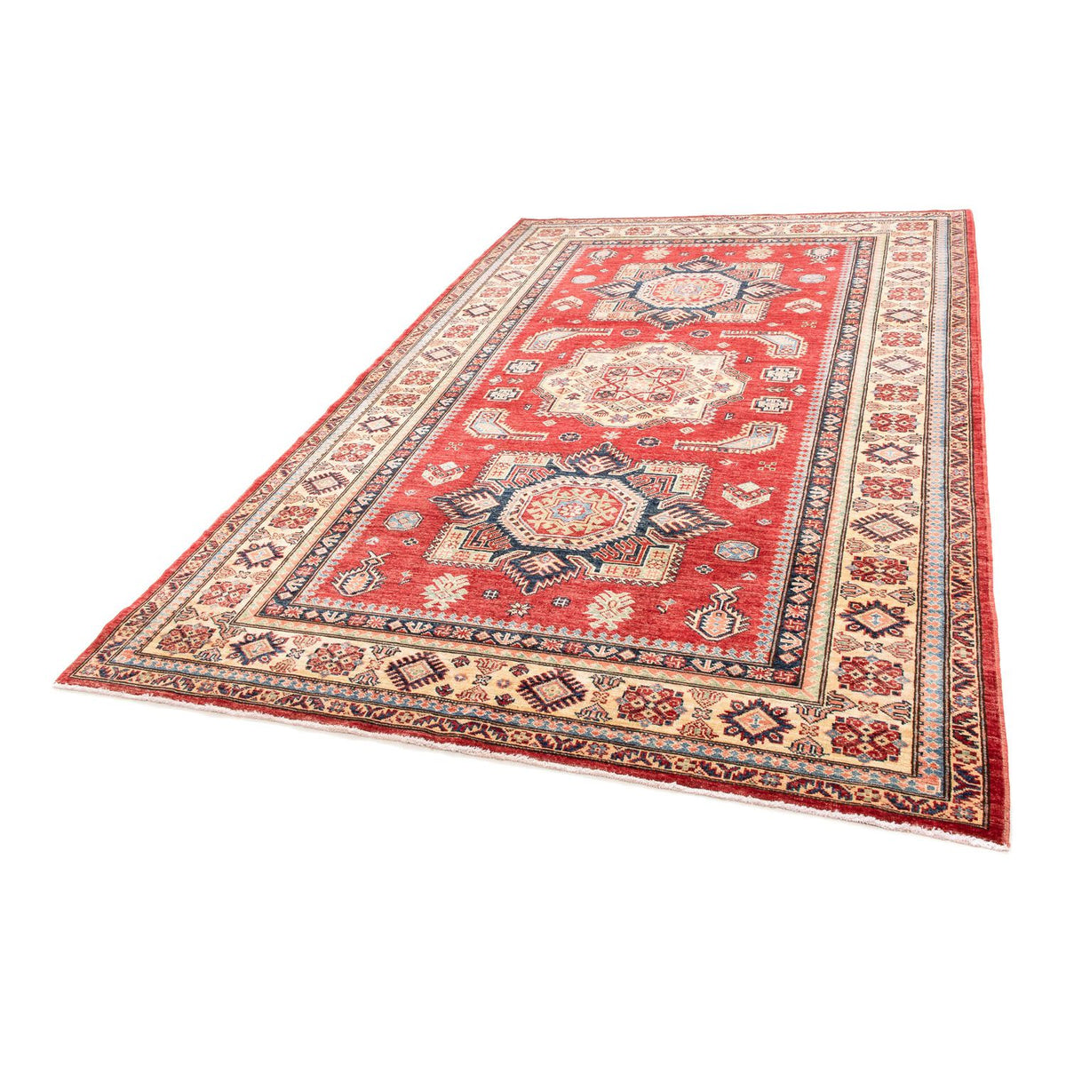 Alfombra Ziegler - Kazak - 253 x 168 cm - rojo oscuro