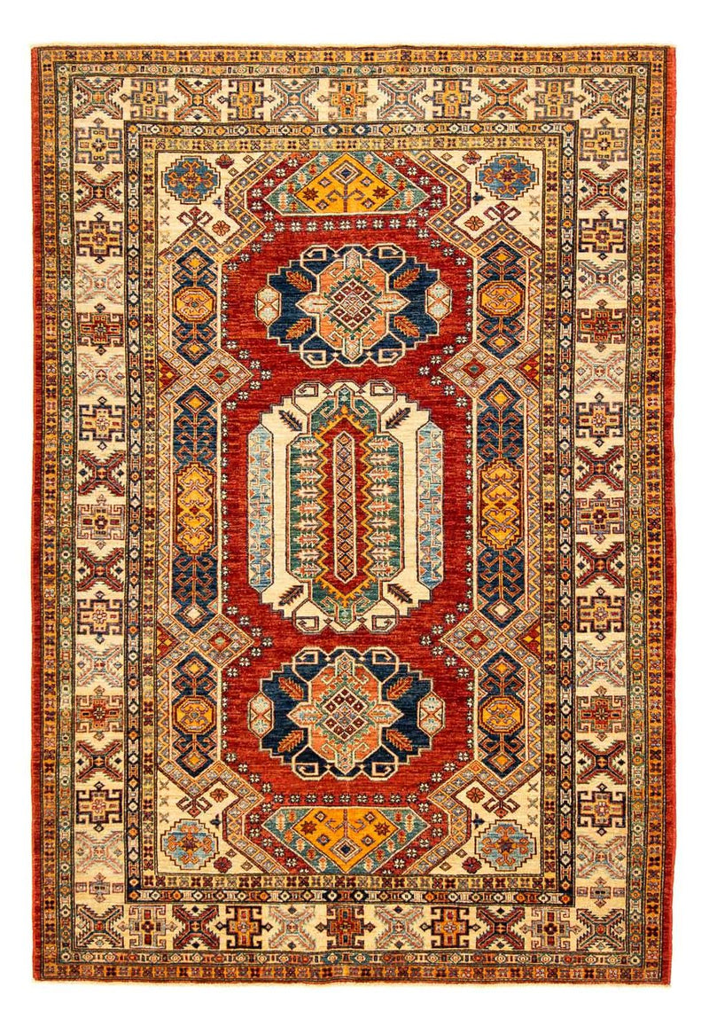 Alfombra Ziegler - Kazak - 261 x 184 cm - rojo oscuro