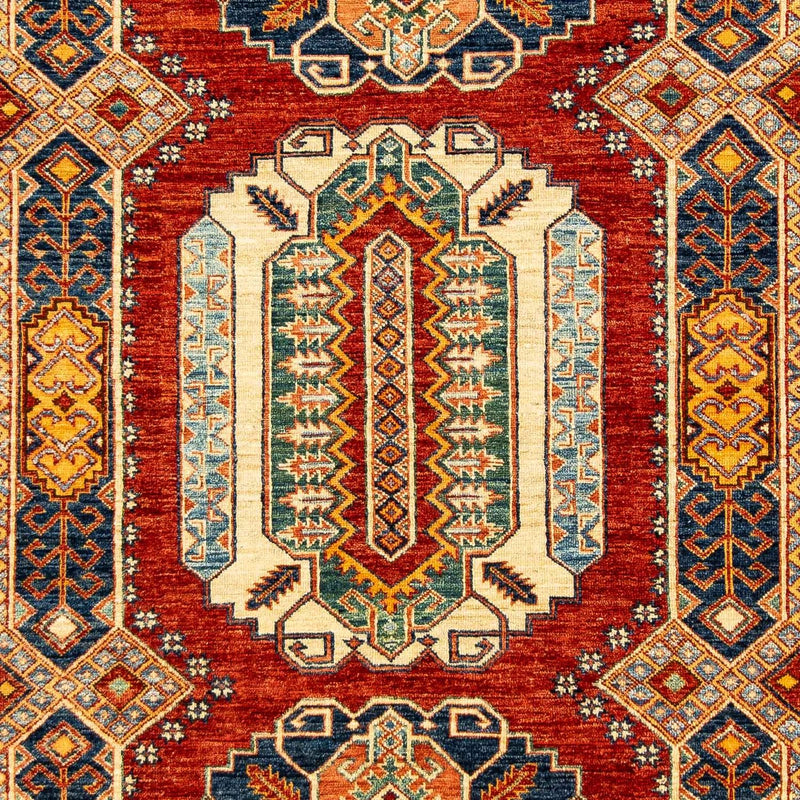 Alfombra Ziegler - Kazak - 261 x 184 cm - rojo oscuro