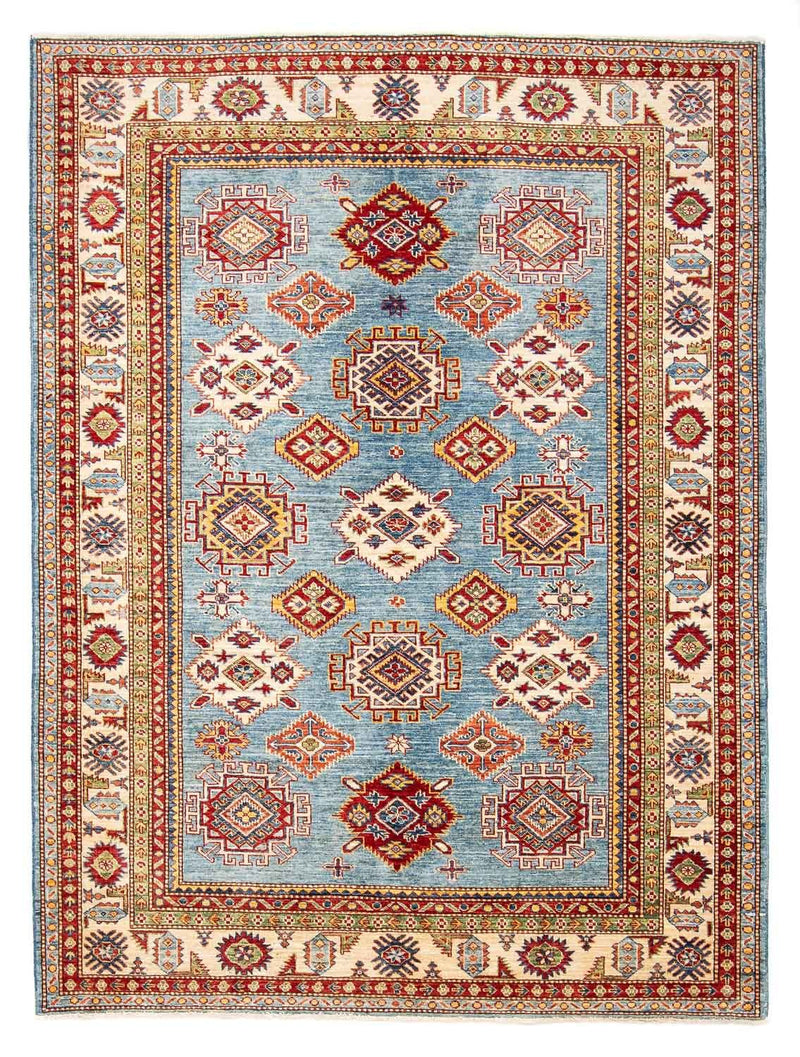 Alfombra Ziegler - Kazak - 233 x 184 cm - azul claro
