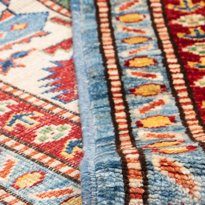 Alfombra Ziegler - Kazak - 233 x 184 cm - azul claro