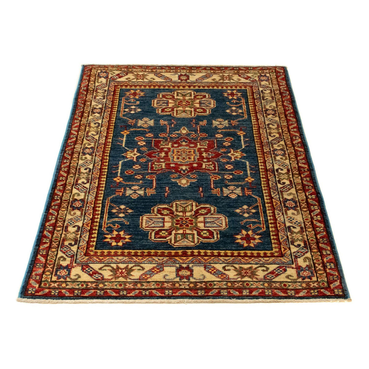 Alfombra Ziegler - Kazak - 126 x 85 cm - azul
