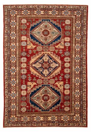 Alfombra Ziegler - Kazak - 242 x 167 cm - rojo oscuro