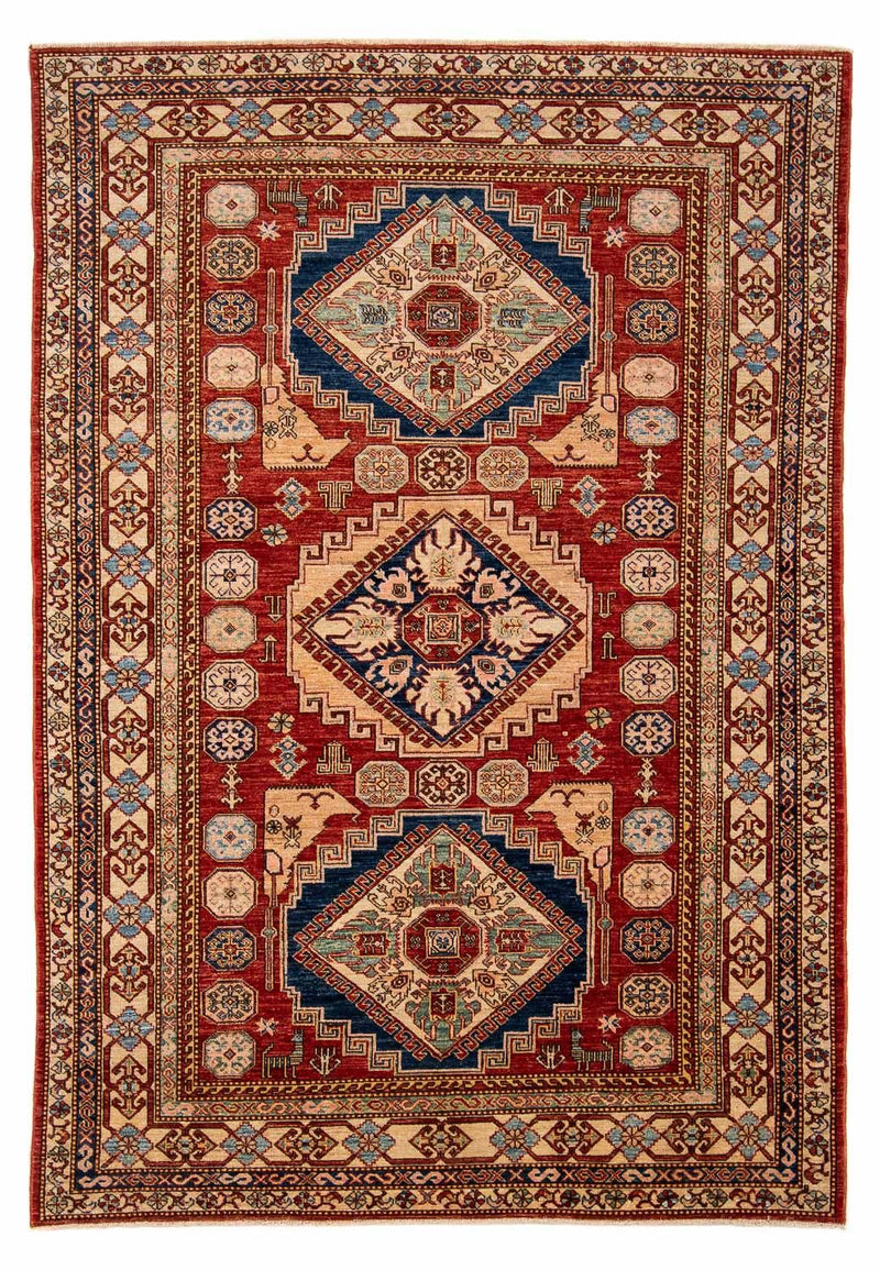 Alfombra Ziegler - Kazak - 242 x 167 cm - rojo oscuro