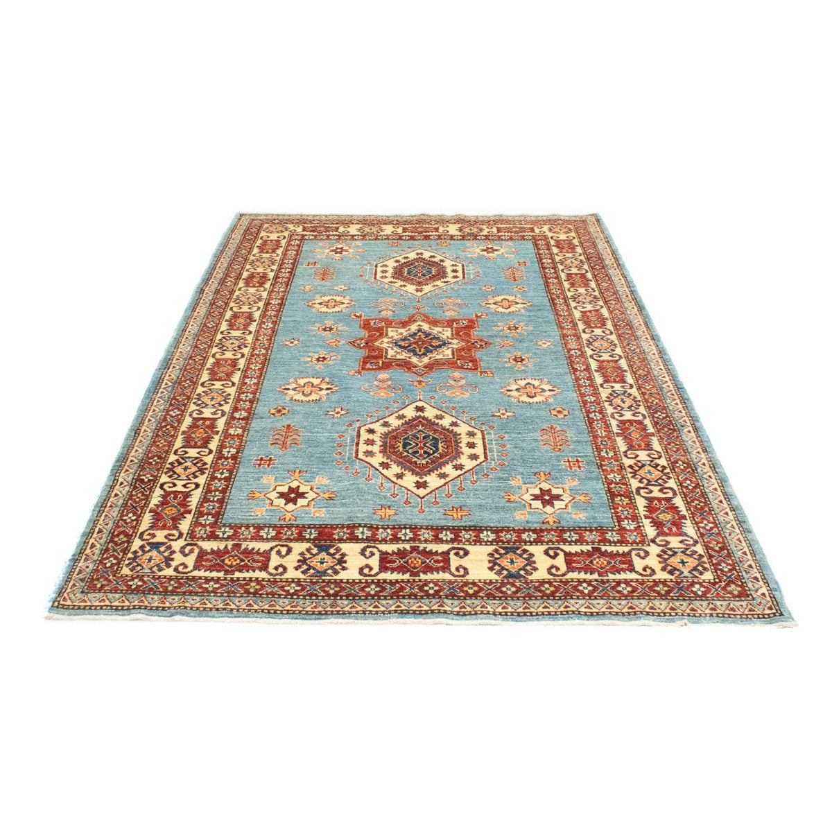 Alfombra Ziegler - Kazak - 207 x 149 cm - turquesa