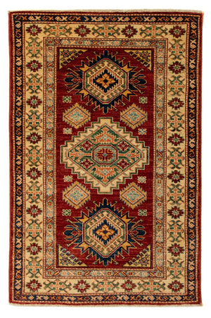 Alfombra Ziegler - Kazak - 124 x 84 cm - rojo oscuro