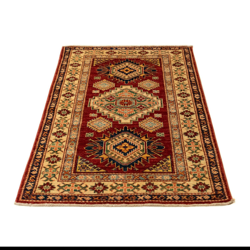 Alfombra Ziegler - Kazak - 124 x 84 cm - rojo oscuro