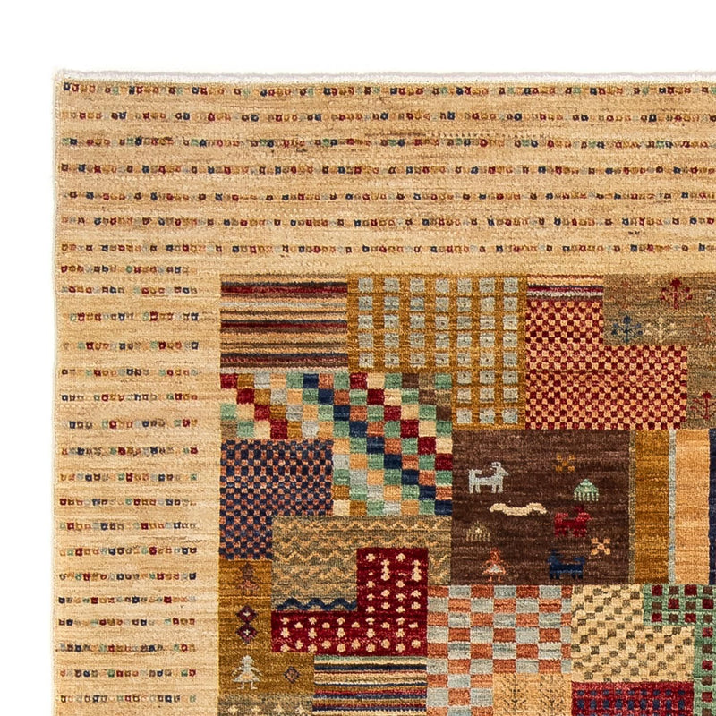 Alfombra Gabbeh - Loribaft Persa - 238 x 170 cm - marrón claro