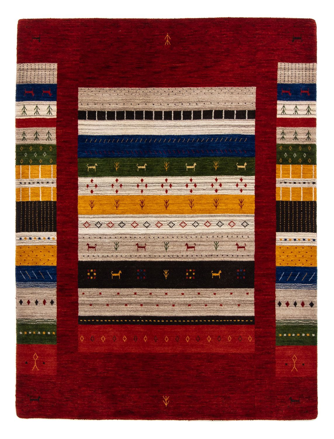 Alfombra Gabbeh - Loribaft Persa - 200 x 144 cm - multicolor