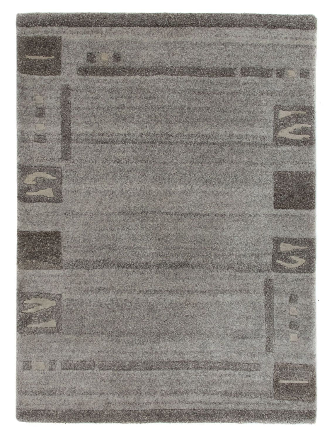 Alfombra de Nepal - 90 x 60 cm - gris