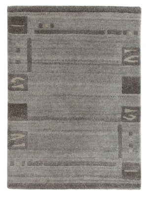 Alfombra de Nepal - 90 x 60 cm - gris