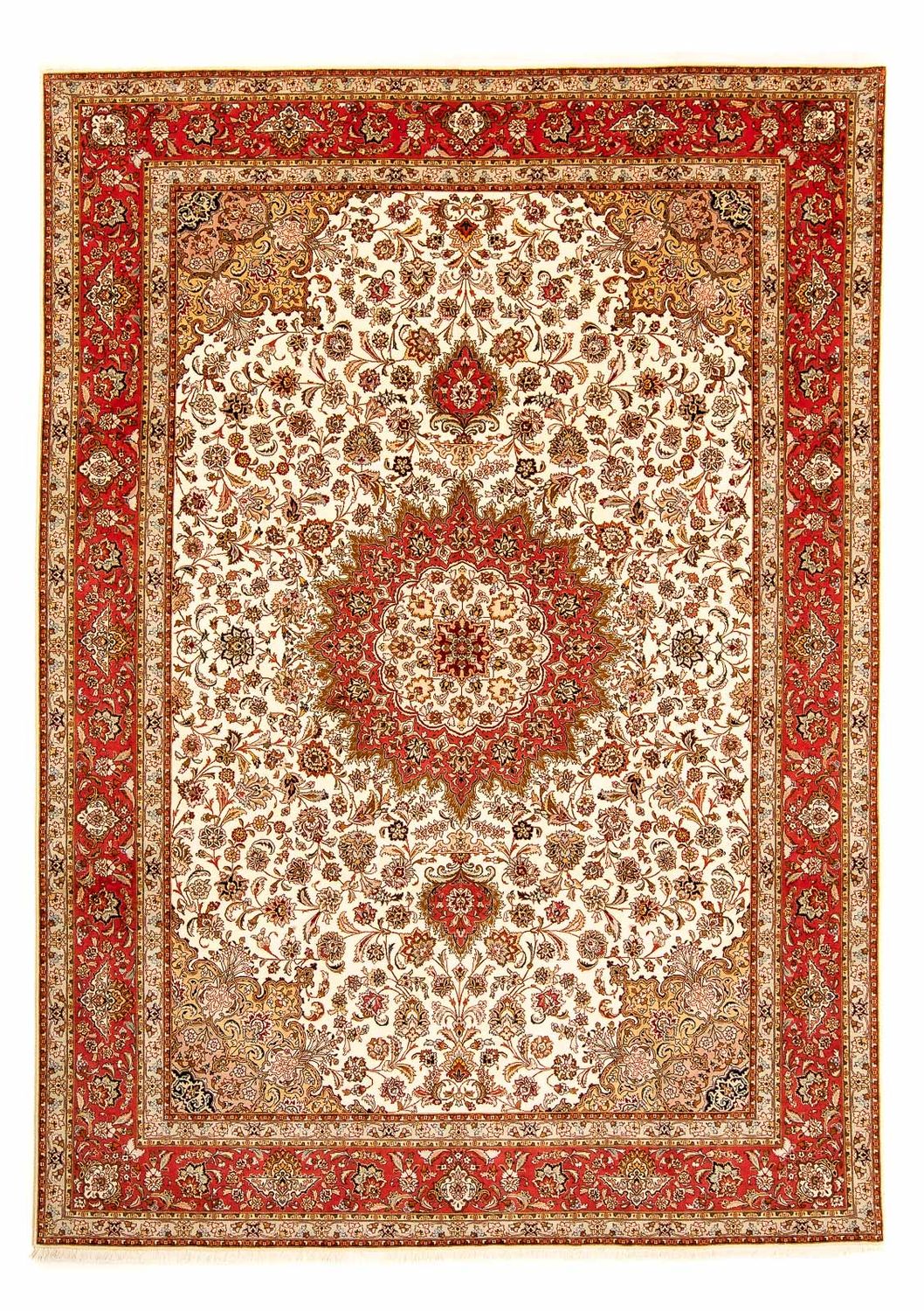 Alfombra Persa - Tabriz - Real - 354 x 255 cm - beige
