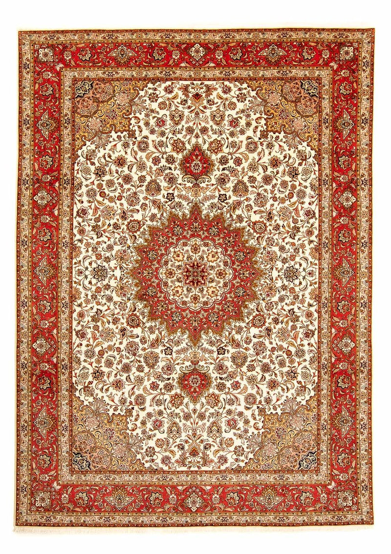 Alfombra Persa - Tabriz - Real - 354 x 255 cm - beige