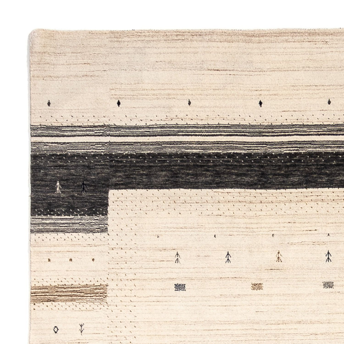 Alfombra Gabbeh - Loribaft Persa - 304 x 207 cm - beige